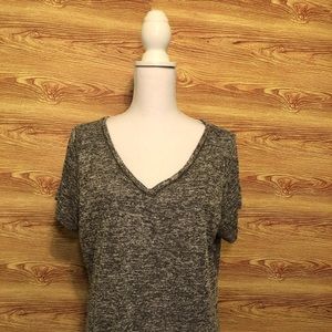 Juicy Couture gray top w/ beaded neckline size xl